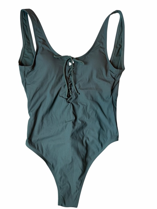 Target Other - XHILARATION Women's Lace-Up One-Piece Swimsuit M